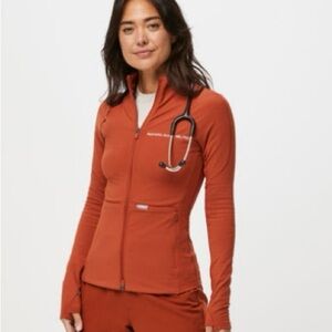 Figs Auburn On-shift Contour Knit Jacket